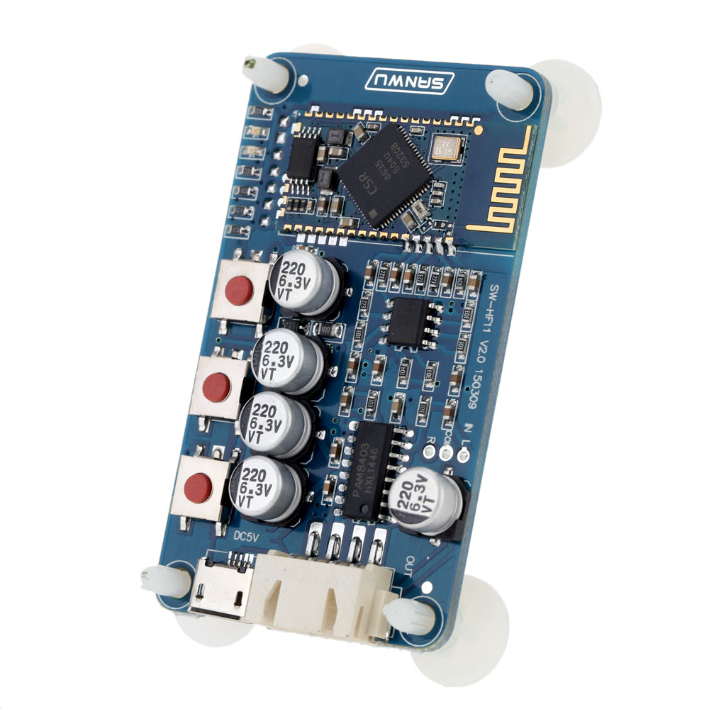 Mini Wireless Power Amplifier Board Bluetooth 4.0 Audio Receiver Board Stereo Digital Amplifier Module USB 5V