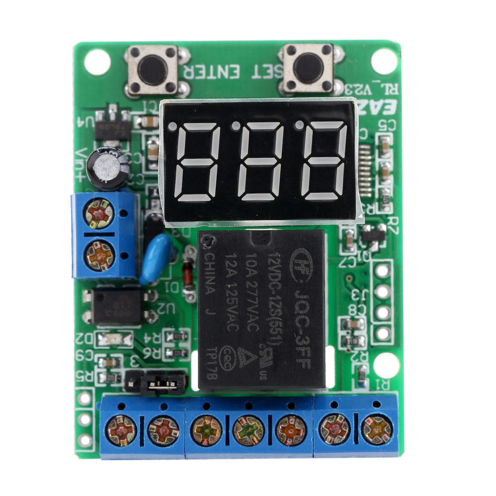 DC 12V Relay Module Voltage Detection Charging Discharge Monitor Test Relay Switch Control Board Module