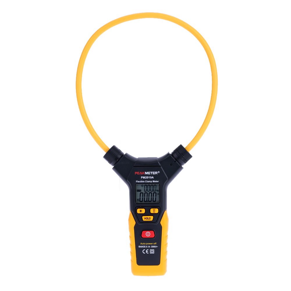 PEAKMETER LCD Multimeter Digital Flexible Clamp MeterAC Current tongs diagnostic tool pinza amperimetrica amperimetro PM2019A