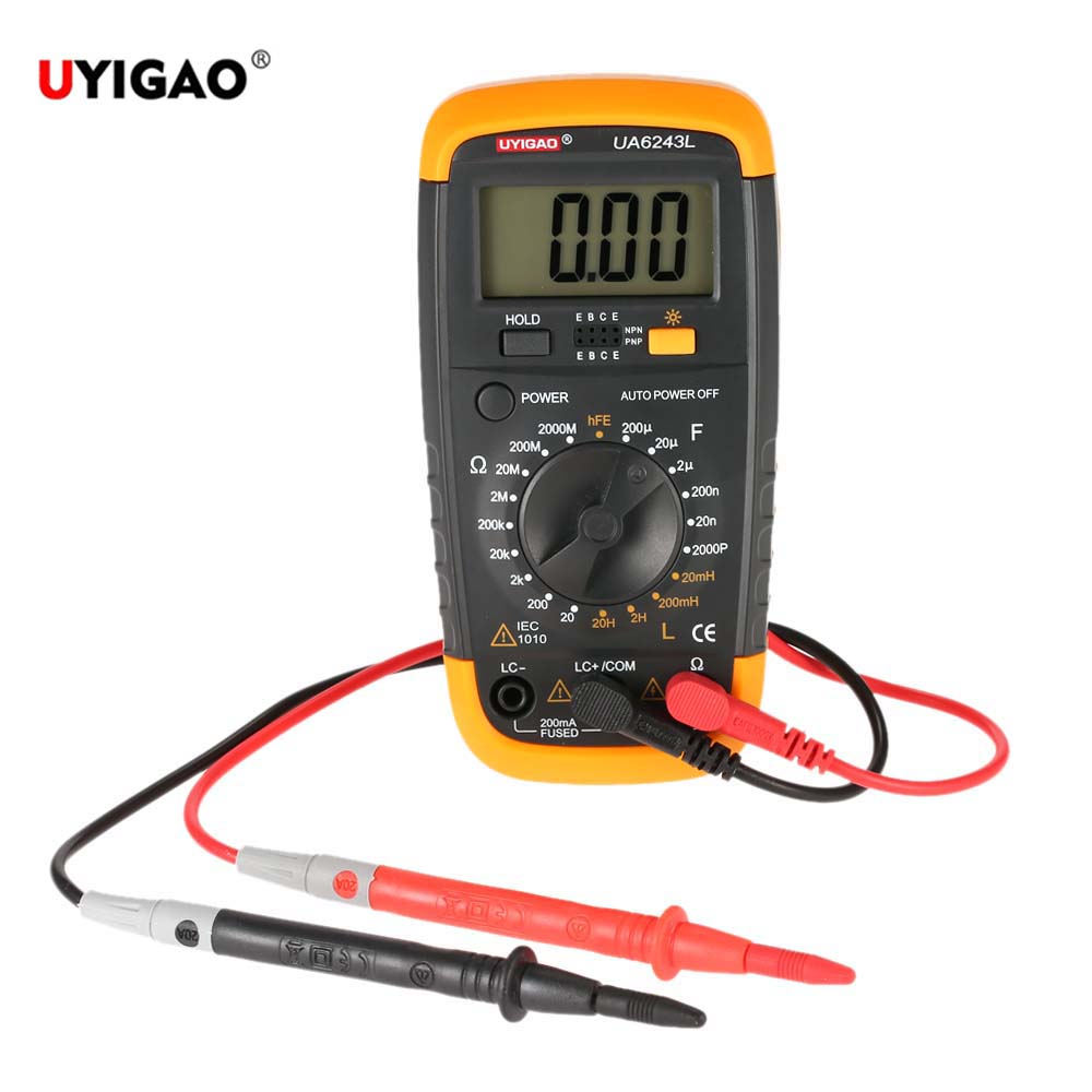 Brand New Digital Multimeter Mini multimetro Portable Inductance Resistance Capacitance Meter Tester hFE Triode diagnostic tool