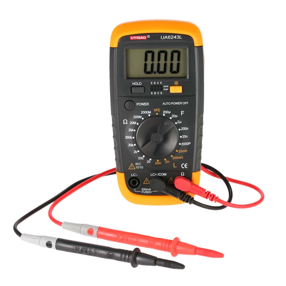 Brand New Digital Multimeter Mini multimetro Portable Inductance Resistance Capacitance Meter Tester hFE Triode diagnostic tool