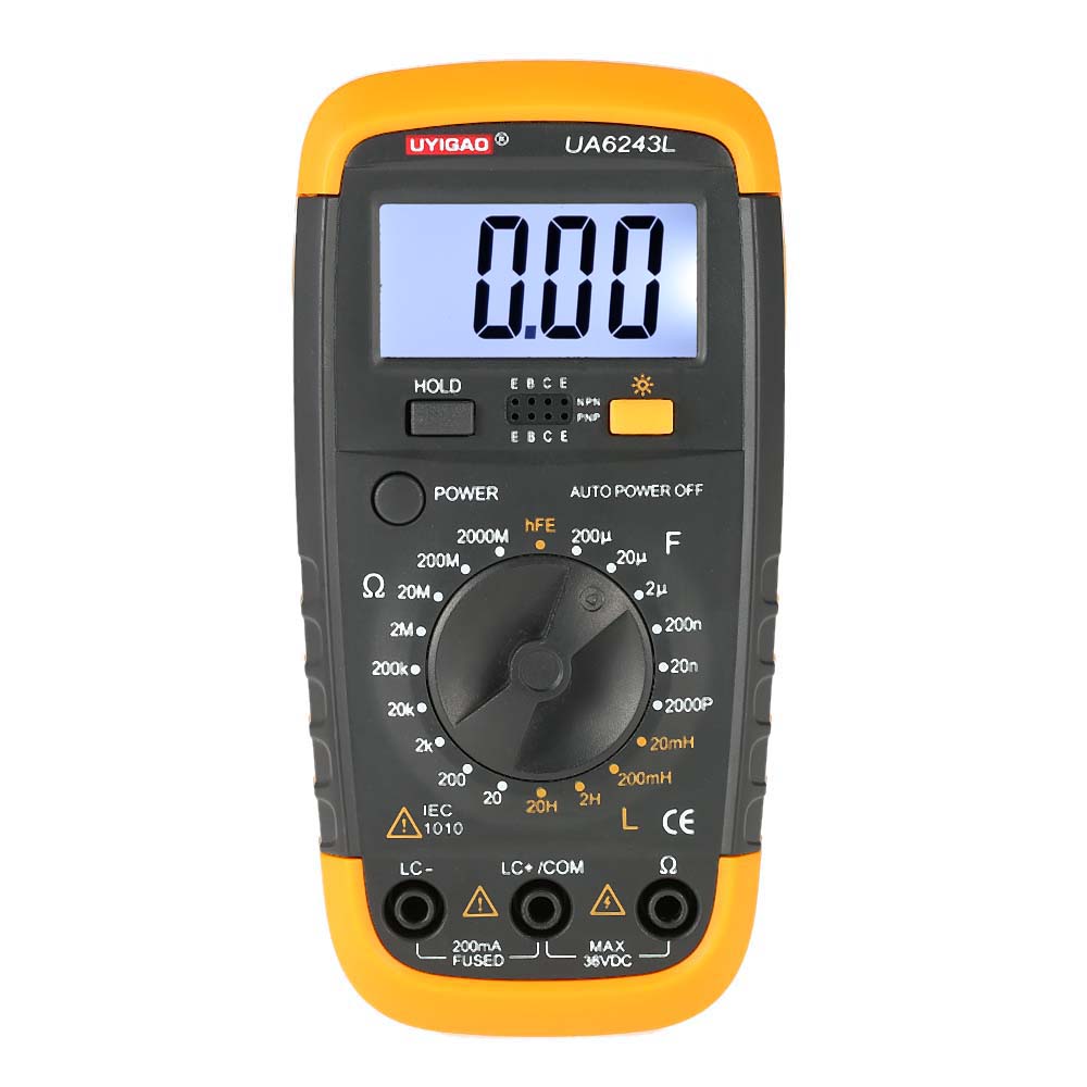 Brand New Digital Multimeter Mini multimetro Portable Inductance Resistance Capacitance Meter Tester hFE Triode diagnostic tool