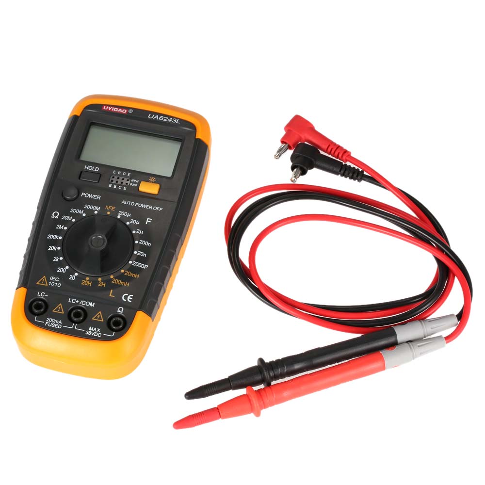 Brand New Digital Multimeter Mini multimetro Portable Inductance Resistance Capacitance Meter Tester hFE Triode diagnostic tool