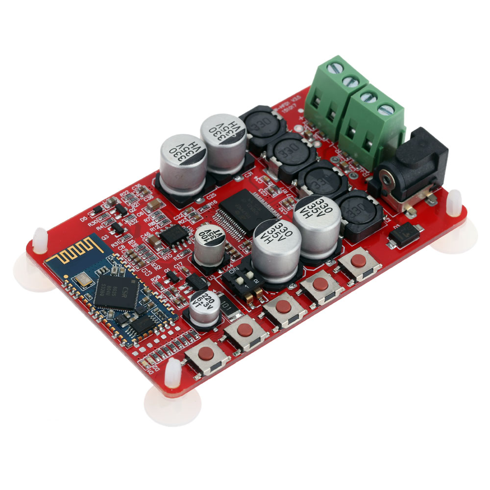 Bluetooth 4.0 Sound Quality Digital Amplifier Board Module 2x25W Wireless Power Amplifier Board Audio Receiver TDA7492P