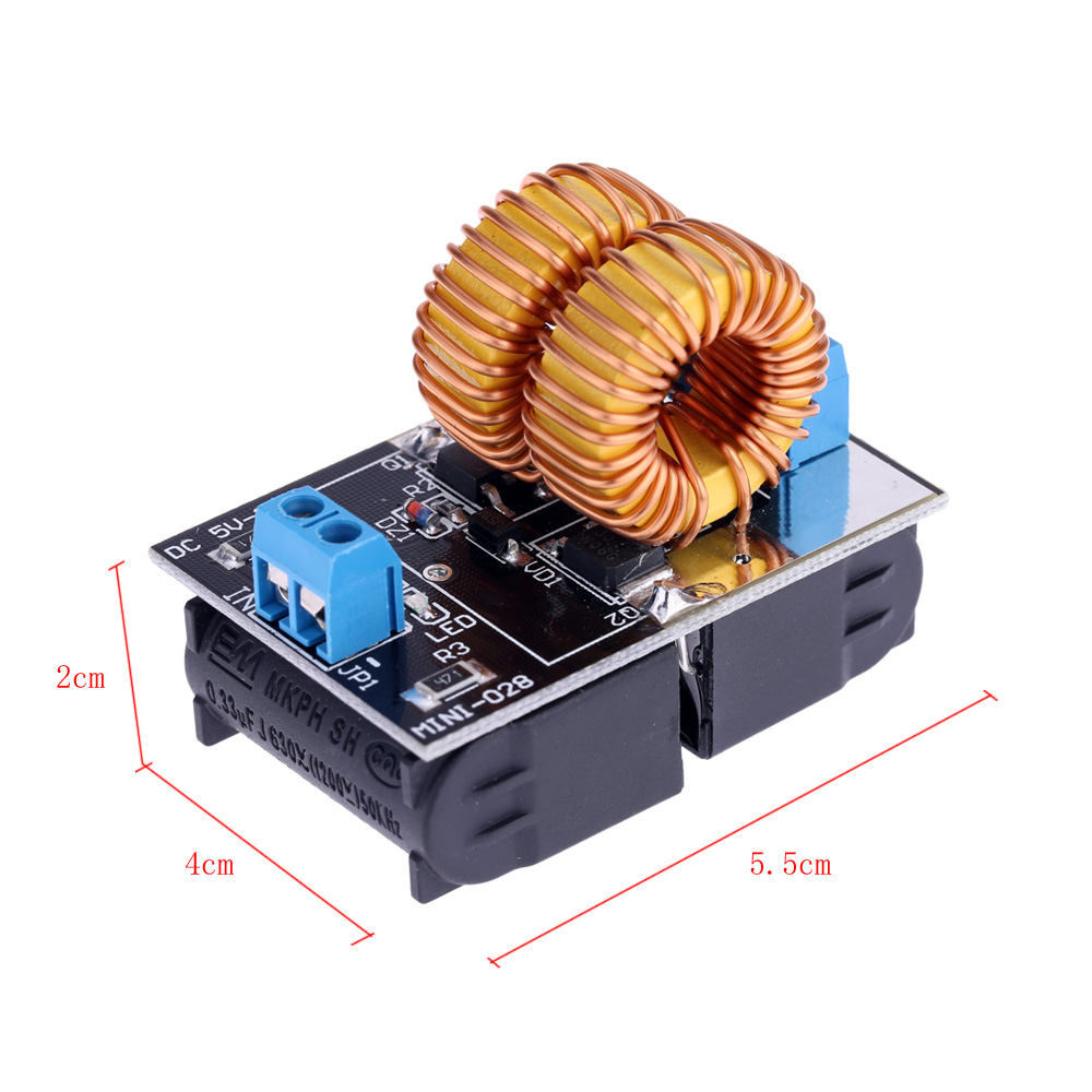 5 12V ZVS Low Voltage Induction Heating Power Supply Module with Coil quality module board for induction heating power supply