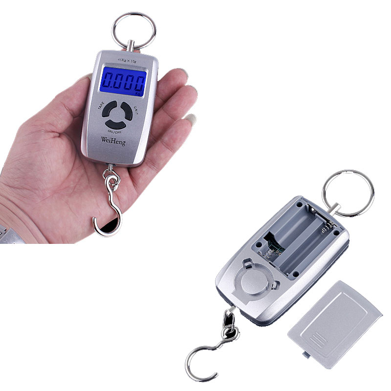 Double Precision Digital Scale Electronic Fishing Hook Scale Hanging Luggage Weighing Scales LCD 0 10Kg 5g 10 45Kg 10g