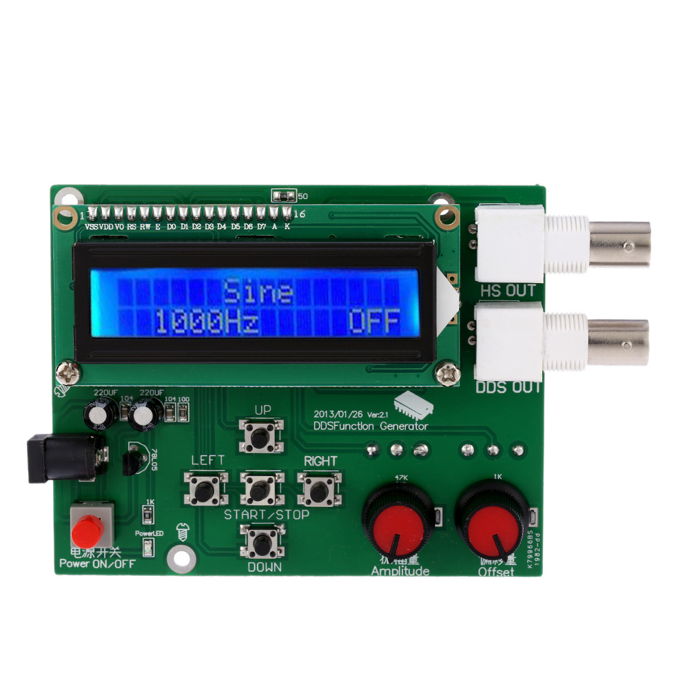 1Hz 65534Hz frequency Meter DDS Function signal generator diy kit frequency generator Module Sine Square Sawtooth Triangle Wave