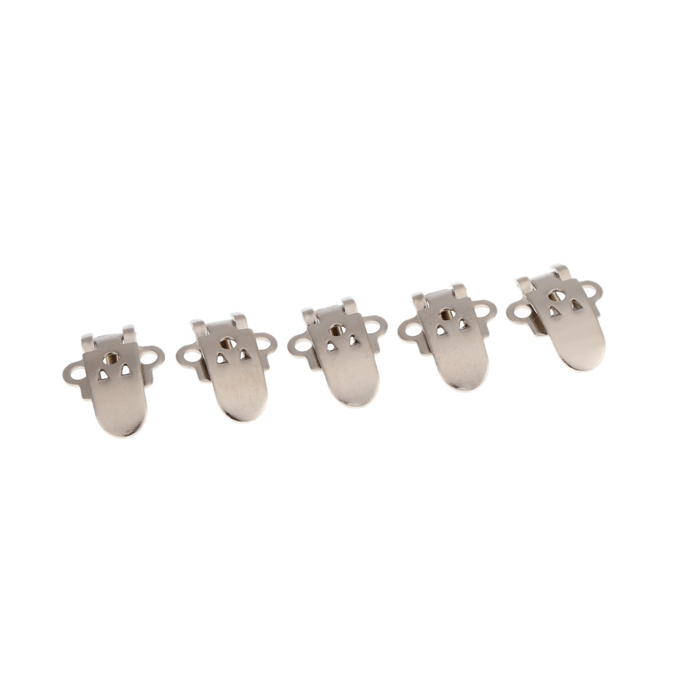 High Quality Stainless Steel Shoe Clips 20pcs Mini Simple Design Clip DIY Craft Buckles Blank