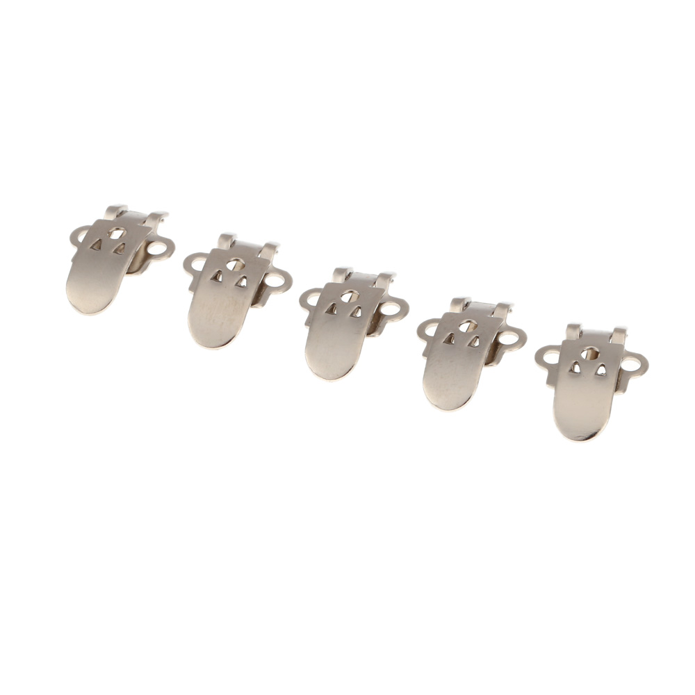 High Quality Stainless Steel Shoe Clips 20pcs Mini Simple Design Clip DIY Craft Buckles Blank