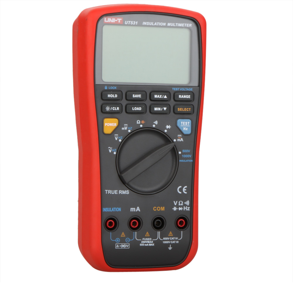 UNI T Insulation Resistance Multimeter True RMS Auto Range Digital Multimeter Capacitor Volt Ohm Ammeter Voltmeter Current Tongs