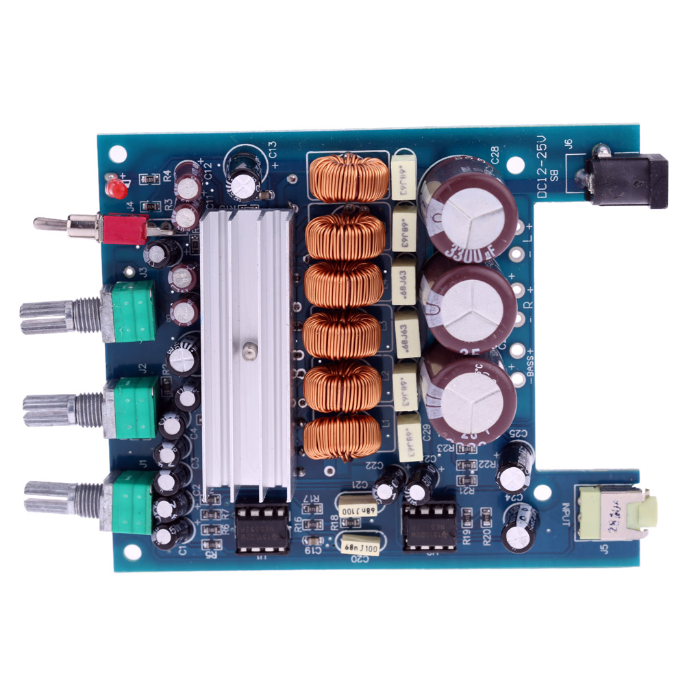 TPA3116 NE5532 DC18V 24V audio stereo amplifiers board Digital Subwoofer Power Amplifier Board 50Wx2+100W 2.1 Class D
