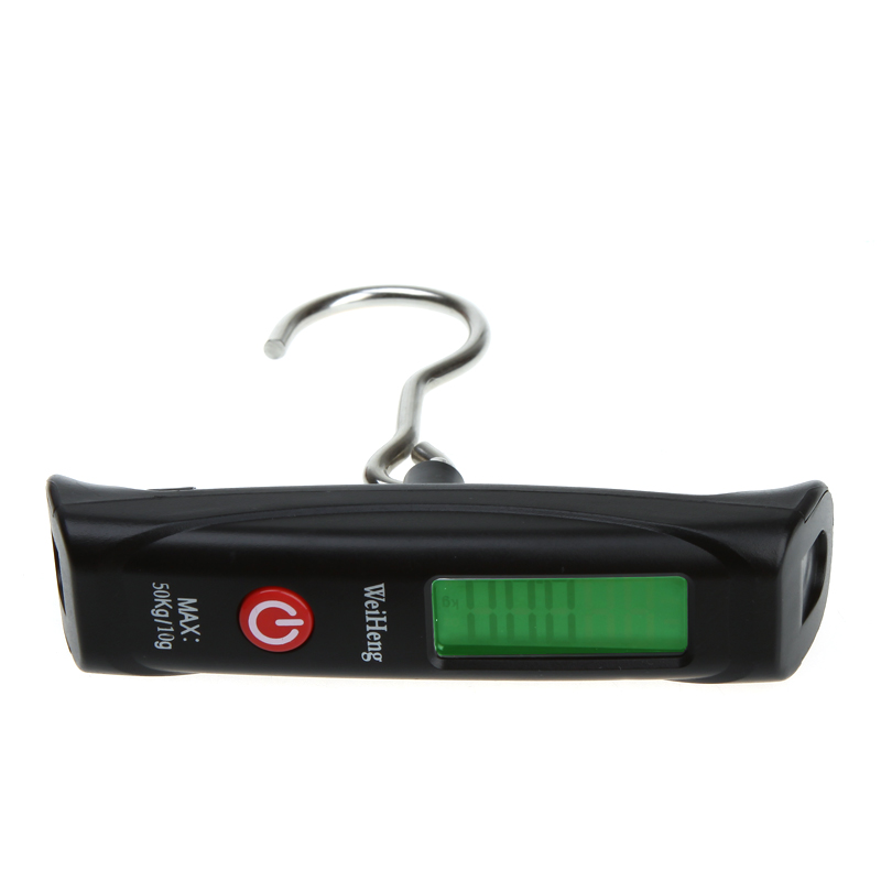 50kg x 10g LCD Digital Scale Electronic Luggage Weighing Scale Hanging Fishing Weight Hook Balance with Hook