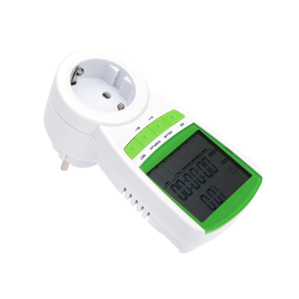 Digital wattmeter voltmeter portable Power Meter tester 230V 50Hz LCD Digital Wattage Voltage Current Frequency Monitor Analyzer