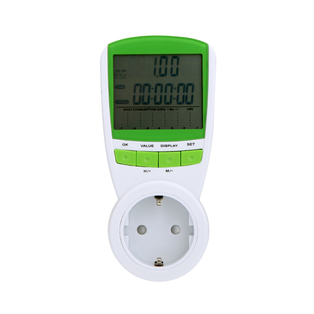 Digital wattmeter voltmeter portable Power Meter tester 230V 50Hz LCD Digital Wattage Voltage Current Frequency Monitor Analyzer