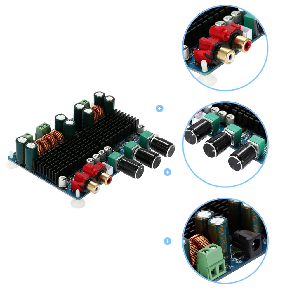 Quality Sound Power Amplifier Board 2.1 Channel Digital Subwoofer Power Audio Amplifier for Home DC12V 26V 50Wx2+100W TPA3116