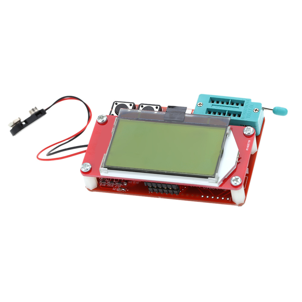Multi functional LCD Transistor Tester for Diode Thyristor Capacitance resistors capacitors ESR LCR Meter Two button Operation