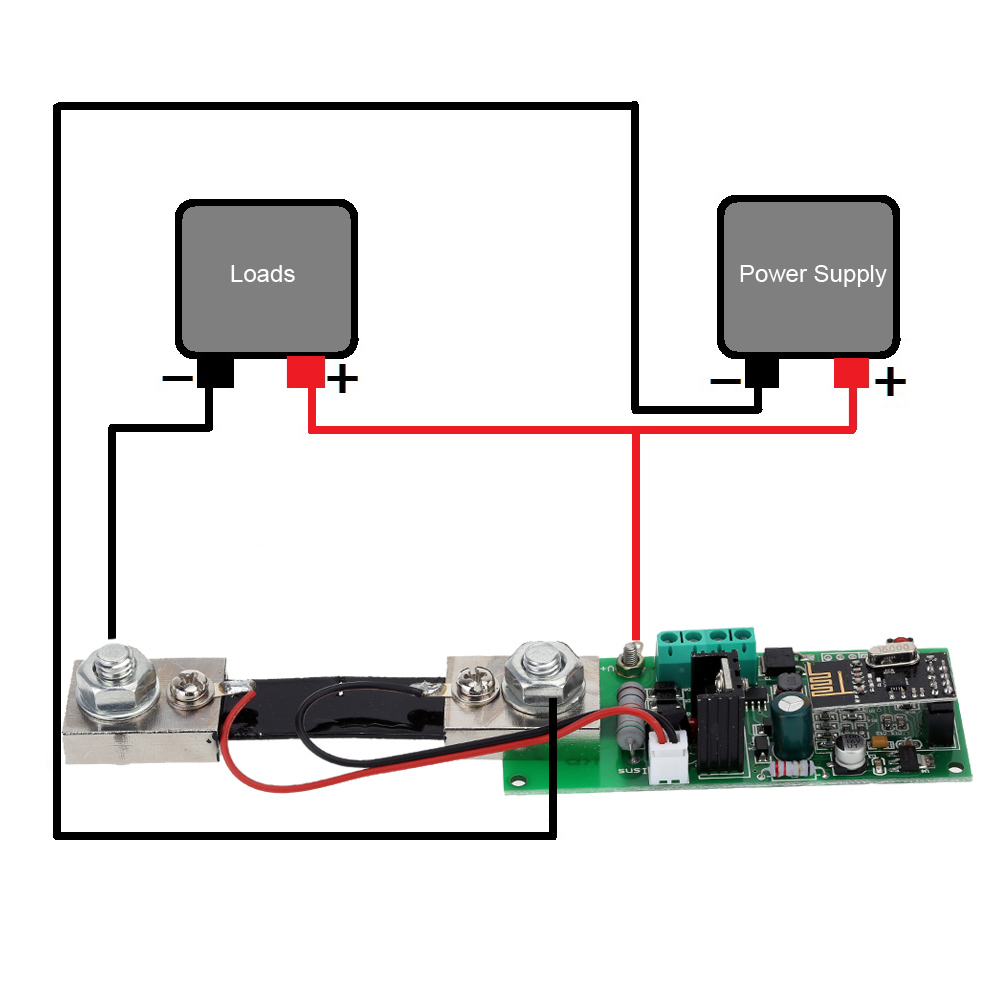 Multifunctional Wireless Voltage Current Meter Digital Bi directional Voltage Current Power Meter Ammeter Voltmeter LCD Display