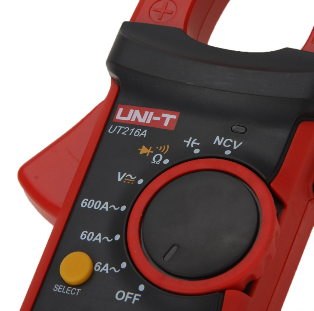 UNI T UT216A True RMS Digital Clamp Meter Multimeter Auto Range w NCV Capacitance AC DC Voltage AC Current Tongs Ohm Tester