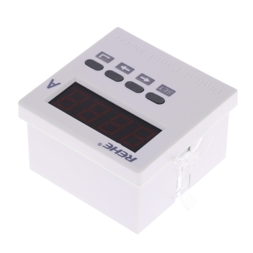 Digital Ammeter Single Phase AC Current Panel Meter digital ampermeter Current Ratio Programmable AC DC80V 270V amperimetro