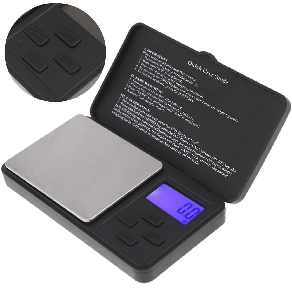1000g 0.1g Weighing weights balance Digital Scale Jewelry Gold Diamond scale Electronic scale mini balance LCD Display Backlight