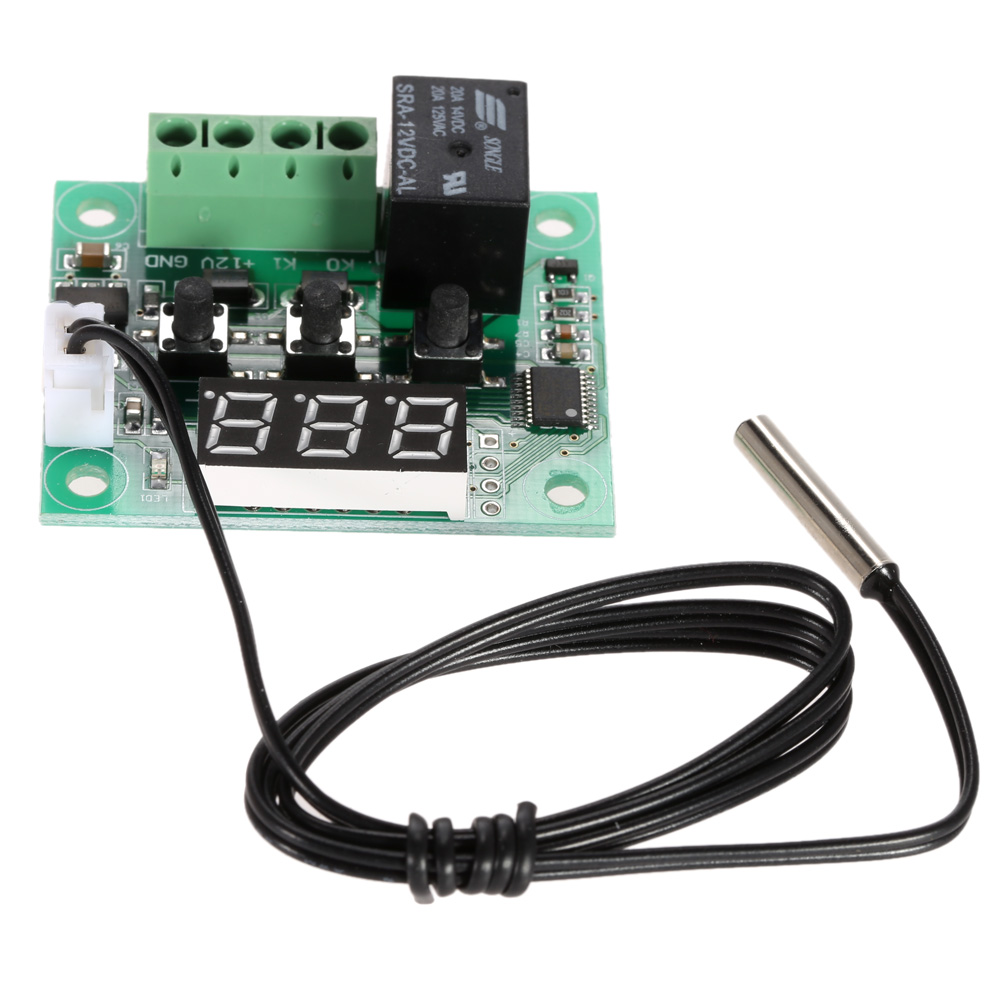  50 110 Degrees W1209 DC 12V Temperature Controller Digital Mini Thermostat Temperature Controller Control Switch Sensor Module