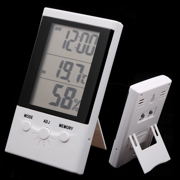 Multifunctional Digital Alarm Clock Thermometer Hygrometer Temperature Humidity sensor Meter Table Clock and Calendar Function