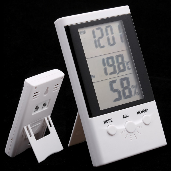 Multifunctional Digital Alarm Clock Thermometer Hygrometer Temperature Humidity sensor Meter Table Clock and Calendar Function