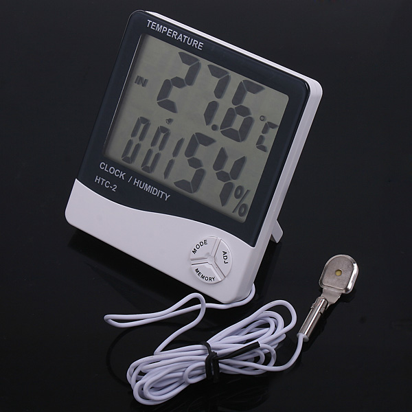 Digital Thermometer hygrometer Temperature Humidity Meter Clock termometro digital thermometre weather station diagnostic tool