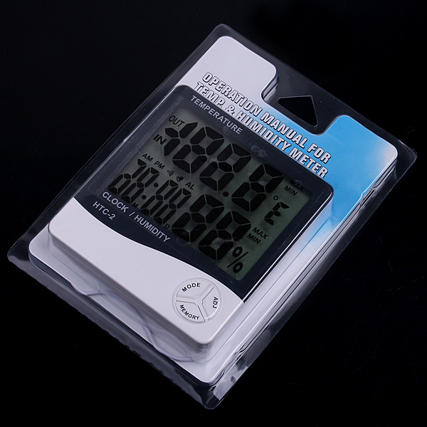 Digital Thermometer hygrometer Temperature Humidity Meter Clock termometro digital thermometre weather station diagnostic tool