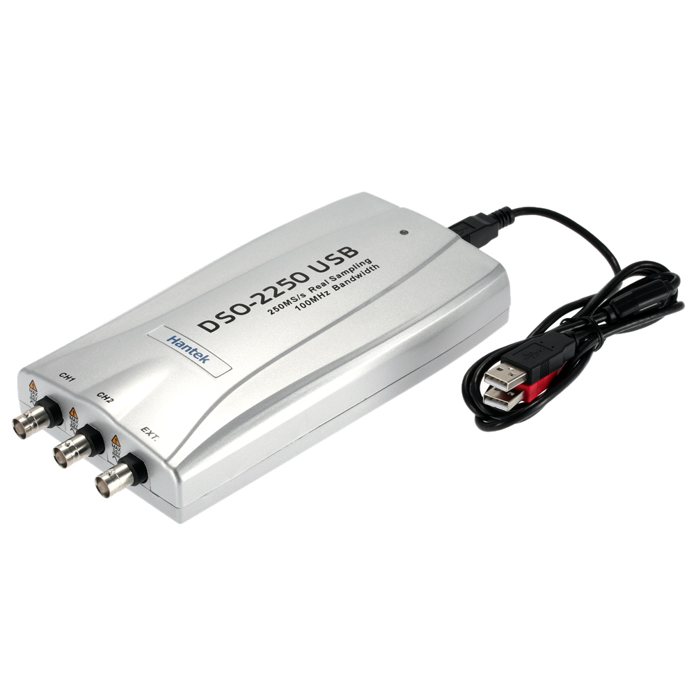 Hantek DSO2250 Professional Oscilloscope PC Based USB Digital Storage Virtual Oscilloscope 2 Channel 100MHz 250MSa s