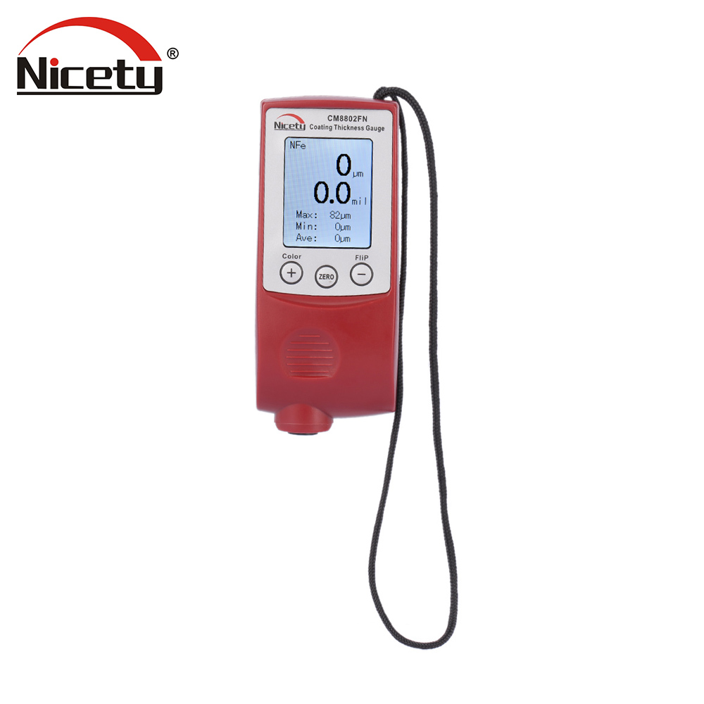 Digital Coating Thickness Gauge paint thickness diagnostic tool coatings feeler gauge Fe NFe Coatings TFT Display Quick Response