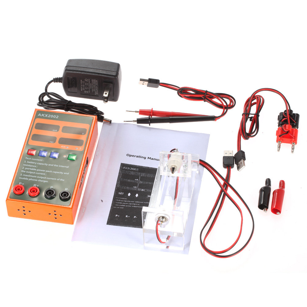 Multi functional Rechargeable Battery Tester Voltage Current Resistance Capacity Measurement Mobile Phone Charger Power Tester