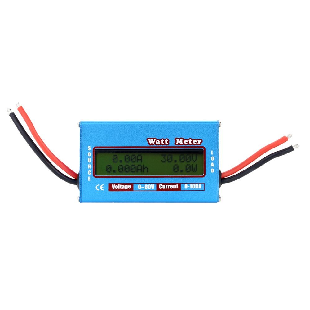 New 0 100A 0 60V amperimetro power meter Power Energy Voltage Battery Tester Watt Meter Dynamometer Precise 0.01An LCD Display