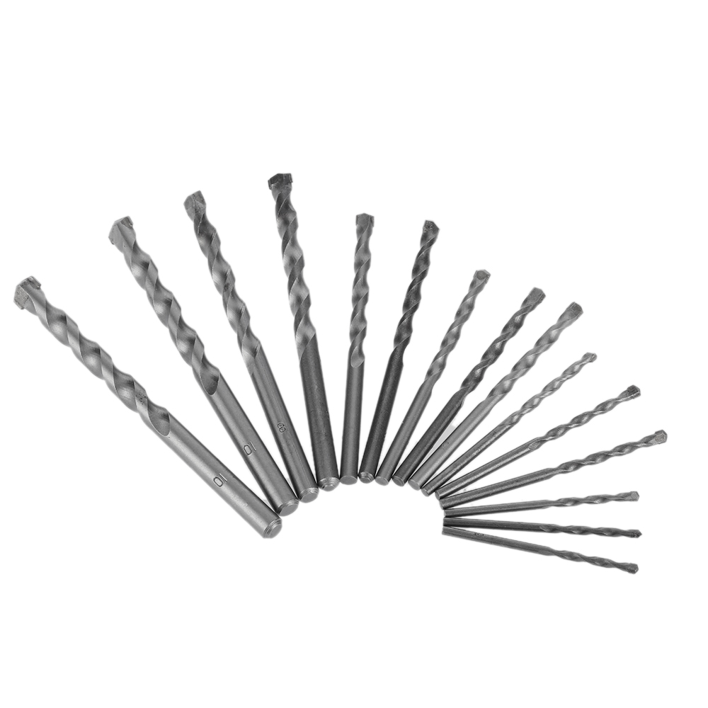 15pcs set 3 10mm Cement Masonry Drills Set Durable Impact Drill Bit Kit ferramentas tools herramientas perforator 3 4 5 6 8 10mm
