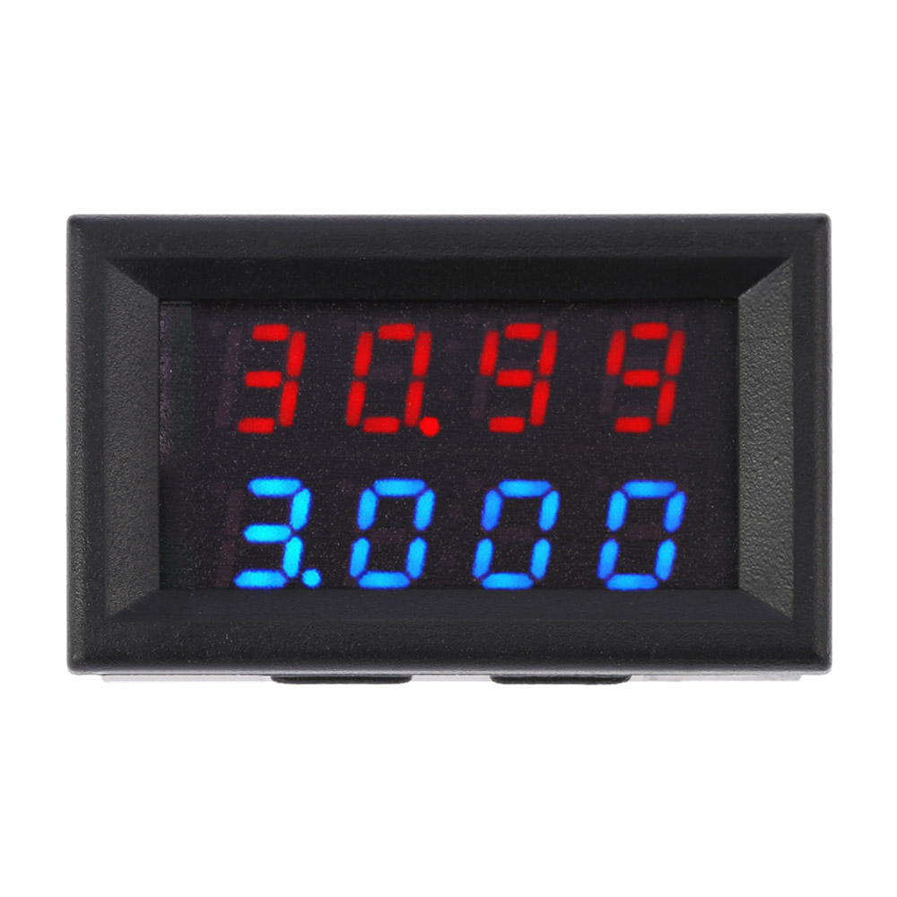 High Precision Digital voltmeter LED Display DC Voltage Current Meter diagnostic tool Voltmeter Ammeter 0 33.00V 0 999.9mA 3A