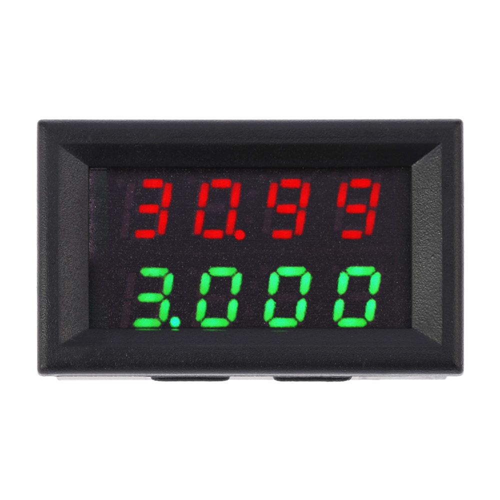 High Precision Digital voltmeter LED Display DC Voltage Current Meter diagnostic tool Voltmeter Ammeter 0 33.00V 0 999.9mA 3A