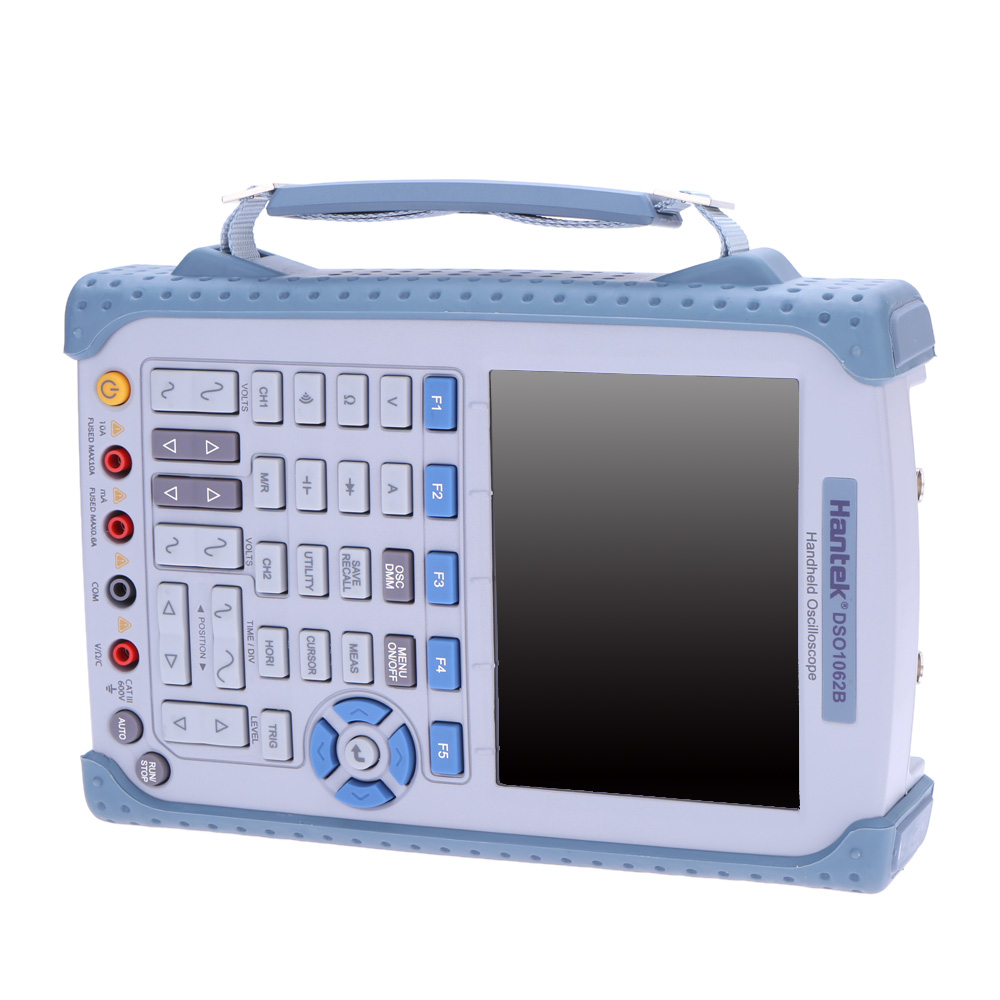 Hantek Portable Digital Storage Oscilloscope USB Oscilloscope 6000Counts DMM 60MHz 1GSa s 2CH 5.6 TFT Color LCD Display DSO1062B