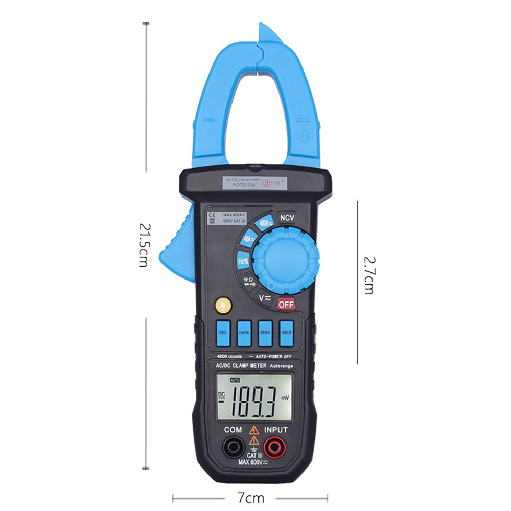 Digital Multimeter LCD Clamp Meter the Current Tongs DC AC Voltage Resistance Capacitance Diode Frequency Tester NCV Function