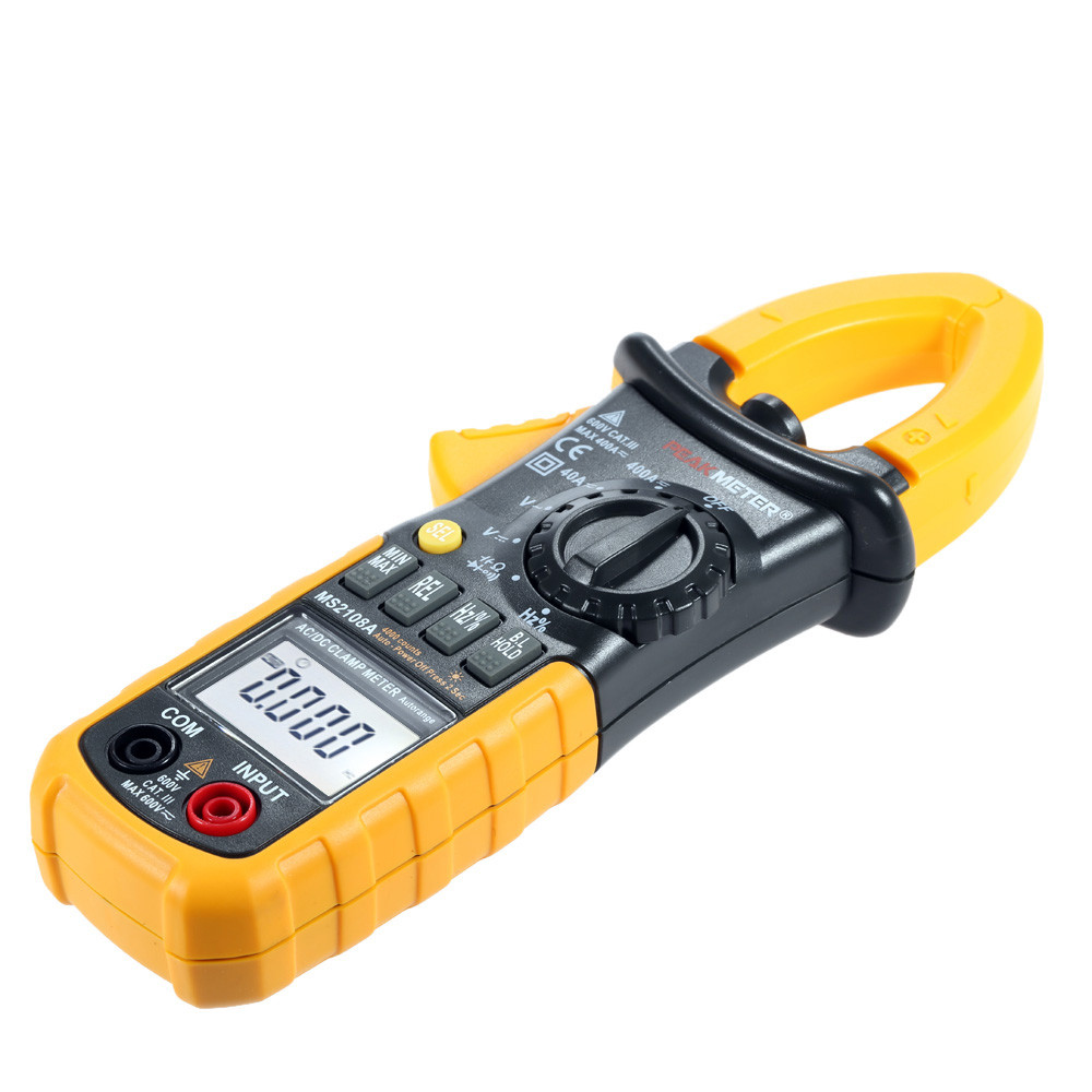 PEAKMETER Digital AC DC Clamp Meter 4000 Counts Multifunctional Multimeter The Current Tongs Electronic Tester Diagnostic tool