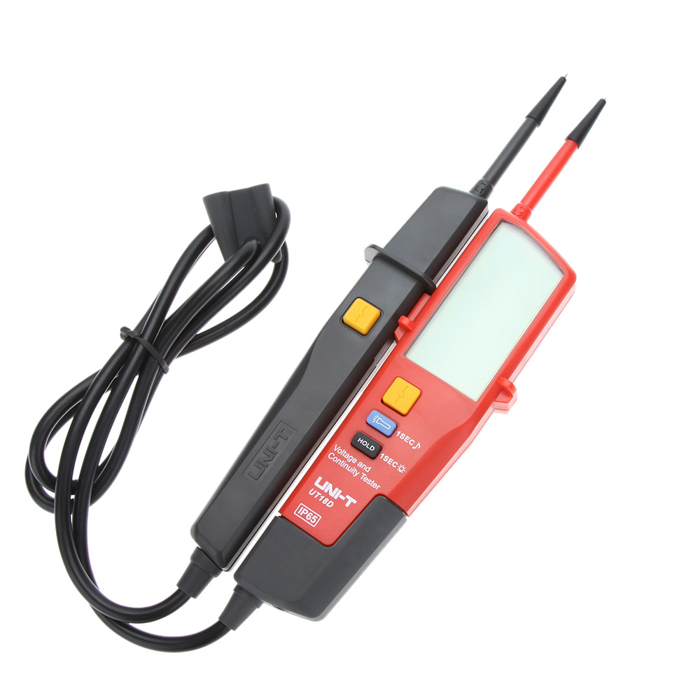 Mini Voltage and Continuity Tester Multi function Auto Range Voltage Teter Pen LCD Digital VoltMeter With Date Hold RCD Test