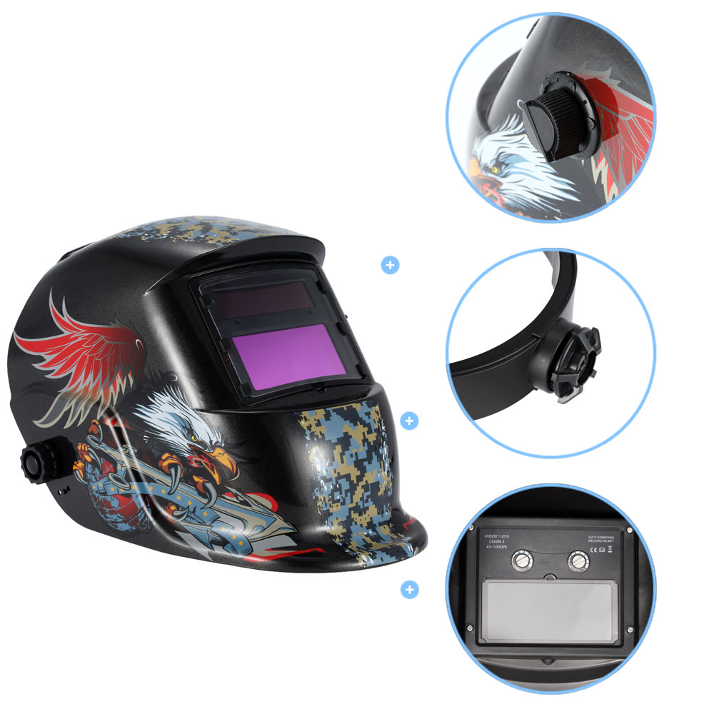 Professional Solar Welding Helmet High Quality PP Welder Mask Auto Darkening mask for welder Healthy Safe Protective Equipment