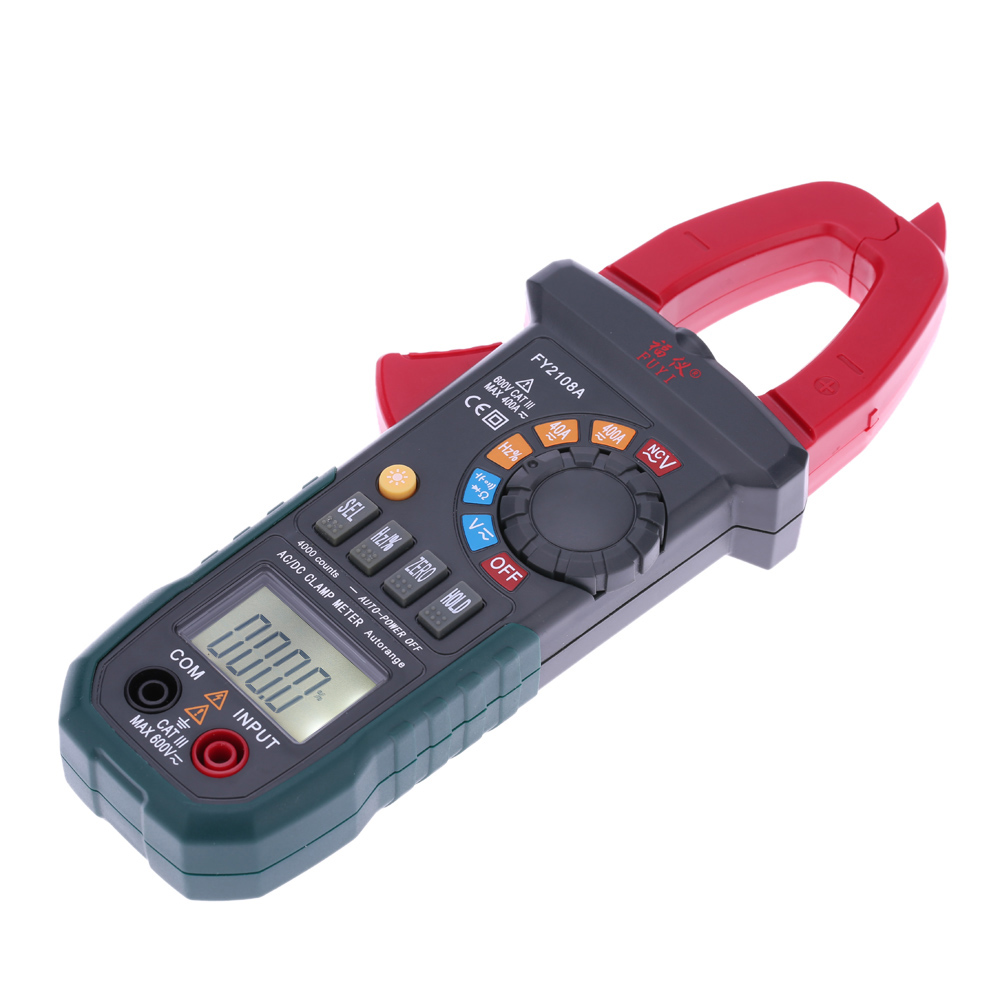 Digital Clamp Meter Multimeter AC DC Voltage current tongs Resistance Capacitance Frequency Duty Ratio Continuity NCV Measuring