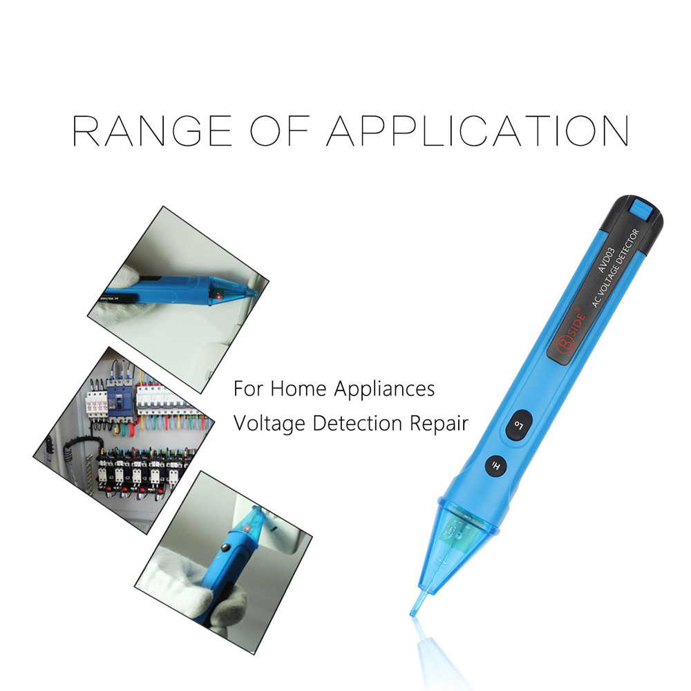 Portable AC Voltage Test Pencil Non contact Voltmeter Circuit Detector Led Light Alert Electric Volt Tester 12 1000V Detection
