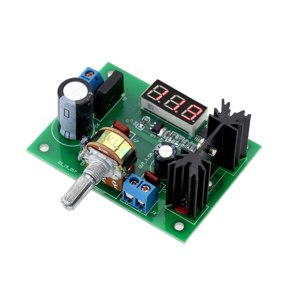 LM317 AC DC Adjustable Voltage Regulator Step down Power Supply Module with LED Display