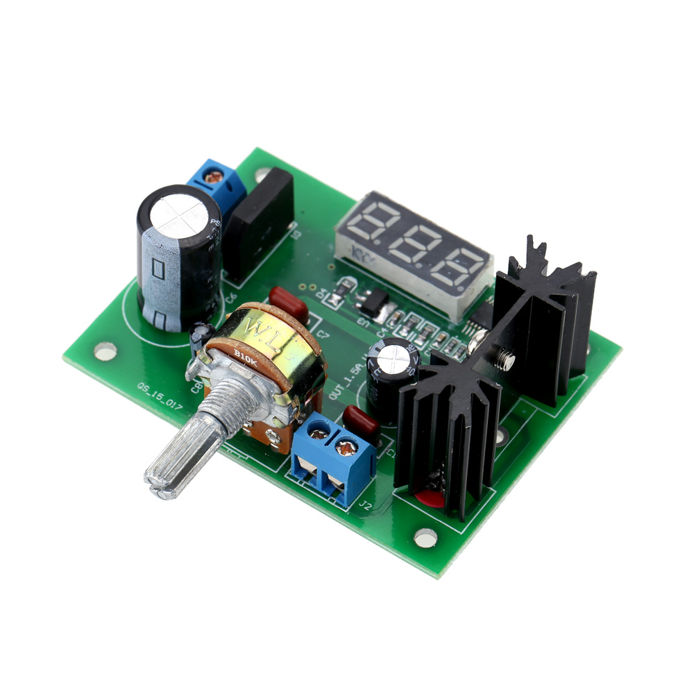 LM317 AC DC Adjustable Voltage Regulator Step down Power Supply Module with LED Display