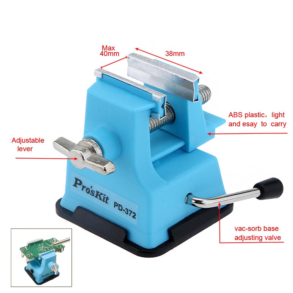 Pro sKit PD 372 Mini Vise Bench Working Table Vice Bench DIY Jewelry Craft Mould Fixed Repair Tool Jaw Multi tool pliers