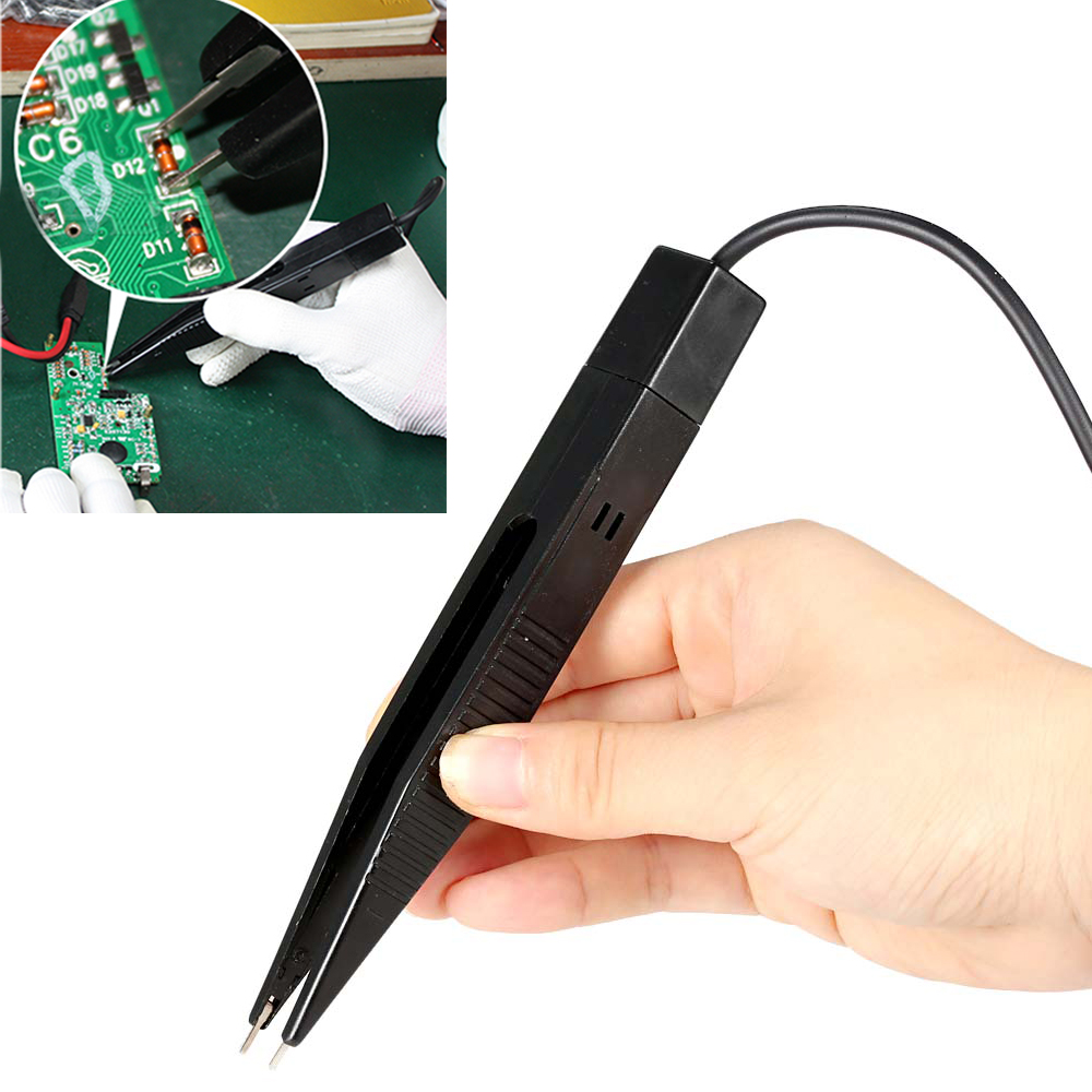 UYIGAO Brand New Handheld SMD Inductor Test Clip Probe Tweezer for Resistor Multimeter Capacitor
