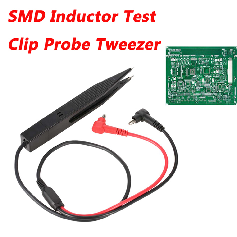 UYIGAO Brand New Handheld SMD Inductor Test Clip Probe Tweezer for Resistor Multimeter Capacitor
