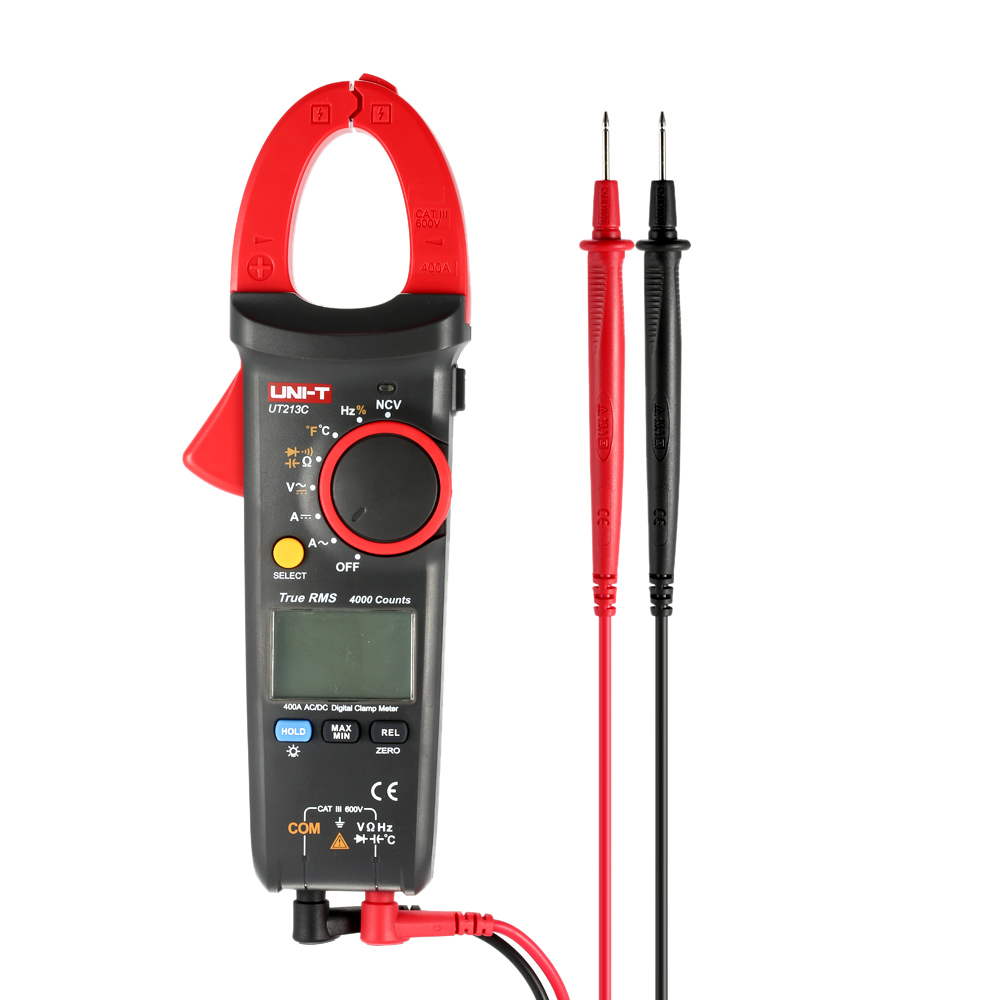 Digital Clamp Meter Professional Multimeter AC DC Voltage Current Resistance Capacitance Diode Continuity NCV Temperature Tester
