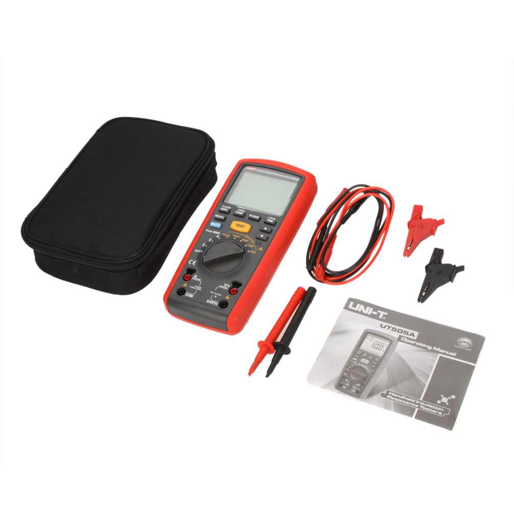 UNI T UT505A 1000V Handheld esr meter True RMS Megger Insulation Resistance Tester Multimeter Ohm Voltmeter diagnostic tool